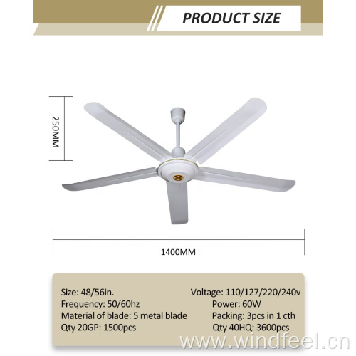 Ceiling Fan for Africa Vietnam Tanzania Market